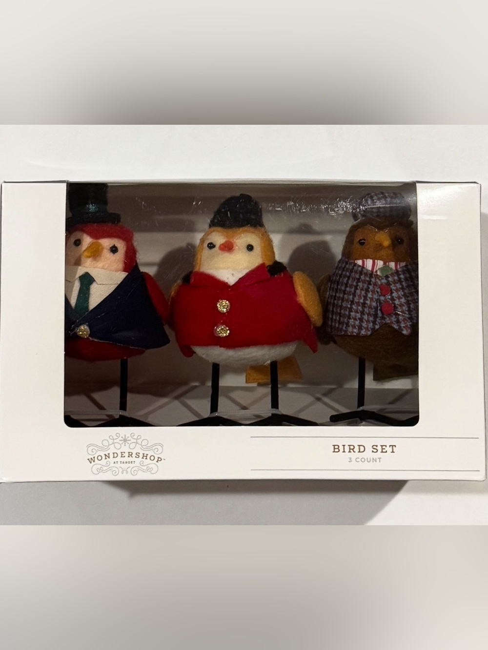 Target 2025 Holiday Birds Set Wondershop Decorative Bird Figurines NEW